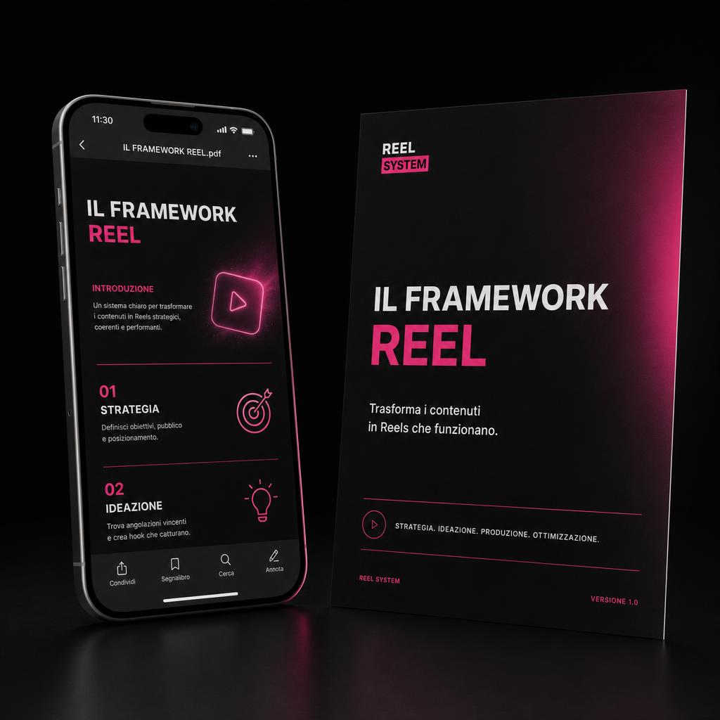 Anteprima del PDF del framework su smartphone e in versione stampata